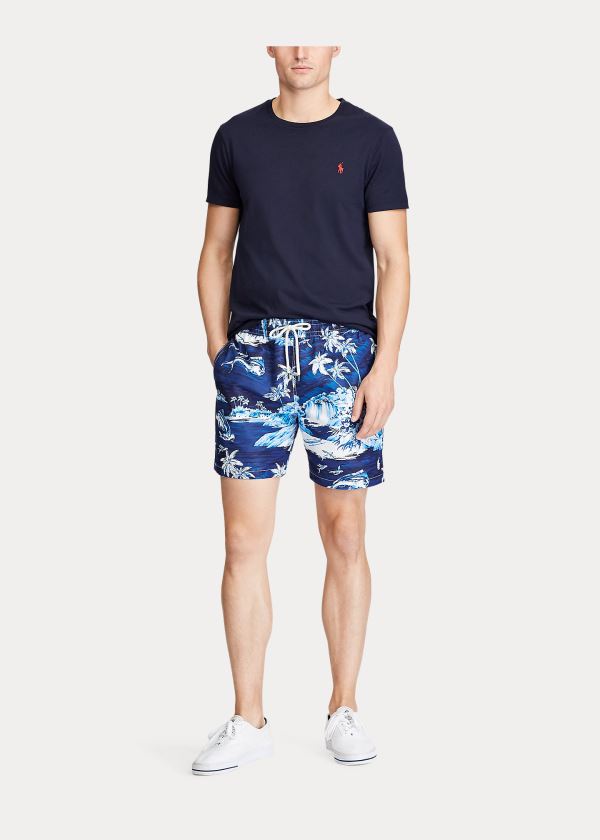 Short de Baño Polo Ralph Lauren Hombre Azules Multicolor - Traveler Tropical - ROLMI0472